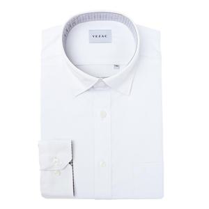 25FW 긴팔셔츠 일반핏 레이온 뱀부 스판 화이트 배색 스냅셔츠YJEFBR104WH