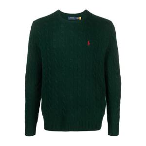 폴로랄프로렌 로고 자수 케이블 니트 크루넥 풀오버 710876762