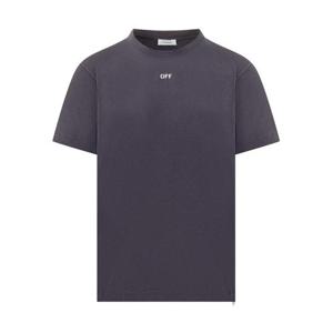 오프화이트 반팔 티셔츠 OMAA027F25JER008 4919 DARK SAPPHIRE