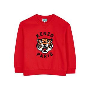 겐조 남아 레드 스웨트셔츠 K61432K_968