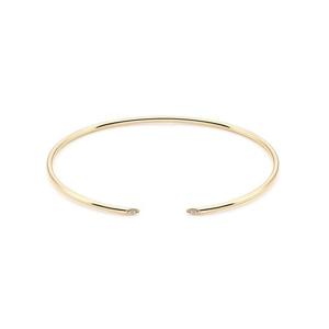 [GB] 페일 스톤 포인트 14K GOLD 오픈 뱅글 팔찌 (S) LWB25044G