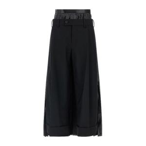 준야와타나베 울 플리츠 더블레이어 와이드 팬츠 JPP049 1