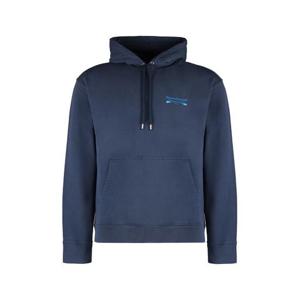 메종키츠네 후드 티셔츠 LM00710KM0001 P476 blue