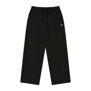 [와키윌리]와키윌리 원턱 와이드 스웻 팬츠 블랙 WA2503PT07BK