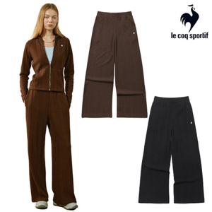 [르꼬끄] 여성 와이드핏 케이블 자가드 팬츠 QQ322OFP91