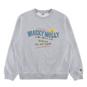 와키윌리 키키 타이포 맨투맨 WA2503CR14GR