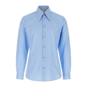 발렌티노 코튼 포플린 포인티드 칼라 슬림 셔츠 V0ABS20B57 E08