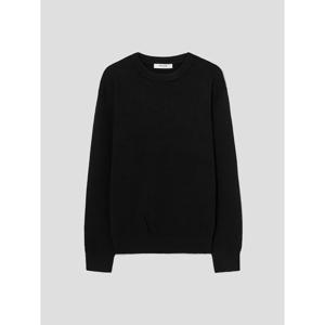 (425951LY35) [에잇세컨즈] 솔리드 라운드 니트  블랙