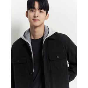 [빈폴멘] 츄잉 코듀로이 아우터형 셔츠  블랙 (BC5964C825)