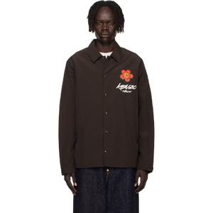 25 FW 겐조 남성 브라운  Paris Futura 2000 라이트 코치 재킷 252387M180008