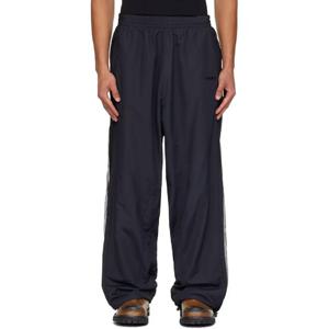 25 FW 베트멍 남성 블랙 메시 패널 트랙 팬츠 252669M190011