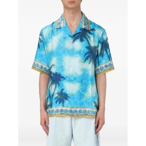 25 FW 카사블랑카 야자수 모자이크 셔츠 UMS25SH0304 TP441551101