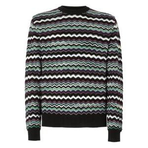 25 FW 미쏘니 지그재그 패턴 크루 넥 스웨터 US25WN0NBK01CU TP442085607