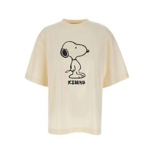 25 FW 아이스버그 스누피 로고 프린트 티셔츠 F5B263251312 TP442037804