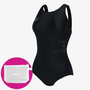 아레나 여성 수영복 플로우라인 원피스 U백 A5FL1LO01 BLK 수영손가방 증정