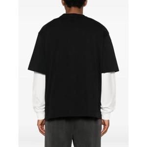 오프화이트 반팔 티셔츠 OMAA120F25JER011 1001 BLACK WHITE