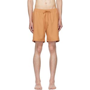 25 FW 칼하트 남성 오렌지 체이스 스윔 쇼츠 252111M208002