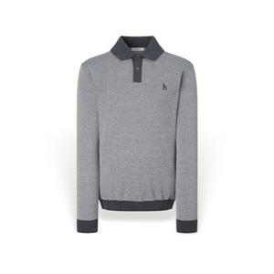 [헤지스] 남성 짜임패턴 카라 긴팔니트 HZSW5F321CG