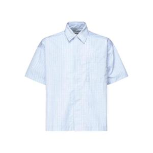 25 FW 본사이 체크 반소매 셔츠 SH002002BLU TP441916171