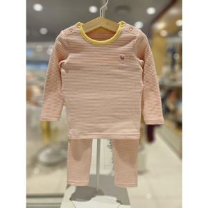 블루독베이비[hu] 25.FW겨울신상 OR)캔디골지내의 45C70-054-13 유아내의 신생아 기모내복 실내복 출산