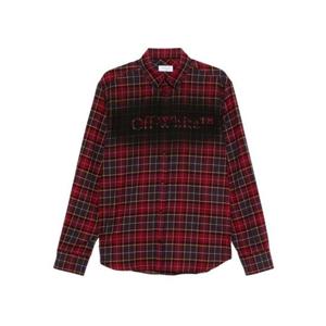 오프화이트 긴팔 셔츠 OMGE04MF25FAB003 2810 Red
