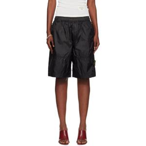 스톤아일랜드 반바지 블랙 L100004 립스탑 라이트 HT 나일론 쇼츠 252828F088000