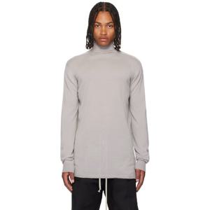 릭오웬스 터틀넥 그레이 콘코르디안 오버사이즈 터틀 스웨터 252232M205009