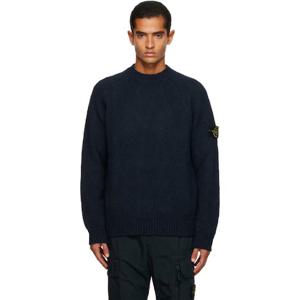 스톤아일랜드 티셔츠 네이비 5100050 팬시 얀 물린 울 스웨터 252828M201022