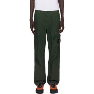 스톤아일랜드 카고팬츠 그린 3100006 캔버스 위브 코튼 카고 팬츠 252828M191028