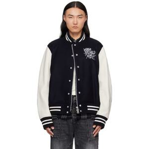 사카이 재킷 네이비   오프 화이트 웨어 더 와일드 띵스 아 재킷 252445M180009