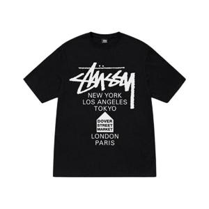 스투시 도버 스트리트 마켓 월드 투어 티셔츠 블랙 3904001