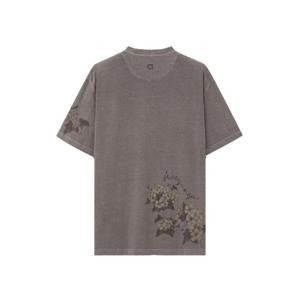 우영미 페이드 플라워 티셔츠 그레이   25SS W251TS03763G