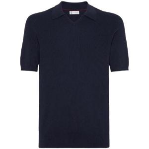 Brunello Cucinelli 골지 니트 폴로 스웨터 M29400015CW425