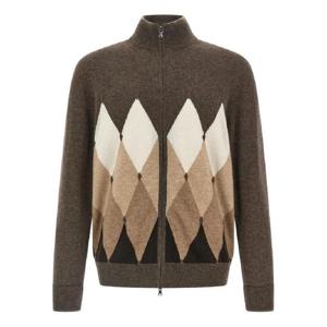 25 FW 발렌타인 아가일 패턴 집업 가디건 B2K03612KA8 TP442884161