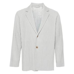 Homme Plisse Issey Miyake plisse effect single breasted blazer 10271610962184 TP720763937