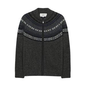 [노티그] 노르딕 숄 하이넥 가디건 그레이