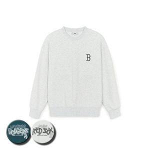 MLB 공용 베이직 스트릿 등판 그래픽 맨투맨 티셔츠 (3AMTB3154)