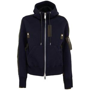 사카이 코튼 혼방 후드 지퍼 재킷 82I-XYE018