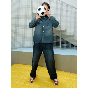 (265921CPLR) [에잇세컨즈] 와이드 밴딩 데님 팬츠 네이비