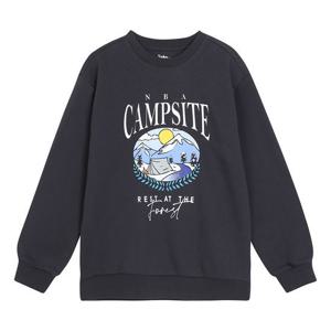 [NBA KIDS]주니어 캠프사이트 프린트 기모 맨투맨 K224TS040P