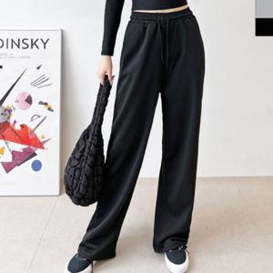 샵앤) 여성 허리밴딩 와이드 기본 스웨트 팬츠 WON-WPT-WD8BF81