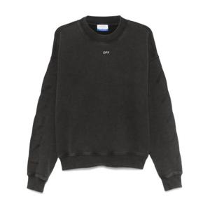 오프화이트 스웨터 OMBA054C99FLE0091077 BLACK