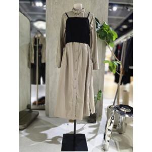 [ZOOC] 셔츠 원피스  니트 뷔스티에 (Z253MSE010)
