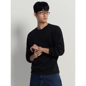 [빈폴멘] 캐주얼 니트라이크 라운드 풀오버  블랙 (BC5X41C015)