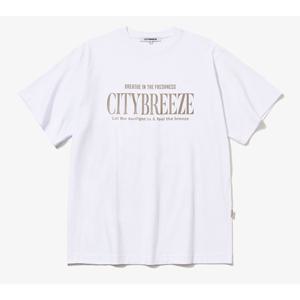 시티브리즈 시티 타이포 반팔 티셔츠 BB CUH2TS14 WH