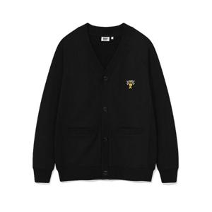 와키윌리자켓 KQJ WA2503CD01BK 키키 로고 브이넥 가디건 블랙