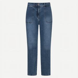 [캐리스노트]아웃포켓 밴딩 뉴 배기 데님 팬츠 블루 CNESDP001BL