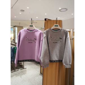 베네통키즈6 주니어 러브 펄 밴딩 맨투맨 QAMT26561 25W