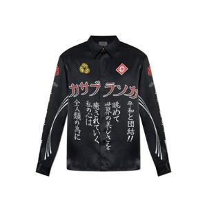 카사블랑카 로고 프린트 긴팔 셔츠 UAW25SH02104M0 BOSOZUKU TP949142341