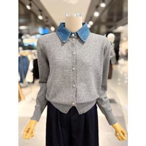 ab.fz 데님 카라 배색 니트 가디건 (ABXZ4HY37K) US